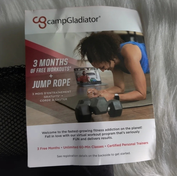 *NWT* Camp Gladiator Jump rope + 3 months of workouts - Picture 3 of 4